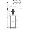 Dozatorius Hansgrohe A71 40468000, chromas