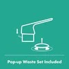 Hansgrohe Rebris E bidė maišytuvas su pop-up, chromas