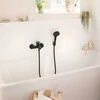Hansgrohe Rebris vonios maišytuvas, matinis juodas