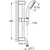 Vonios maišytuvas Hansgrohe Vernis Blend 71440000, chromo