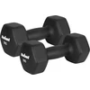 Hantelki HEX 2x7kg neopreno ketaus hanteliai, REBEL ACTIVE