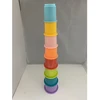Happy HAPPY BABY Rainbow rietuvės puodeliai 8 vnt.