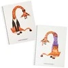 Happy Color Spiralinis sąsiuvinis A4/80K tinkleliu „Swing Giraffe“ (3 vnt.)