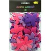 Happy Color Kwiatki su filcu tonacja rožinė-violetinė 60szt