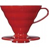 Hario V60-02 keramikinis kavos lašintuvas raudonas