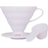 Baltas plastikinis lašintuvas Hario V60-02