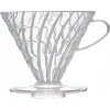 Skaidrus plastikinis lašintuvas Hario V60-03
