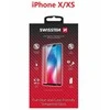 „Swissten“ grūdinto stiklo ekrano apsauga, skirta „Apple iPhone X/XS“, juoda, pritaikyta dėklui ir spalvotam rėmeliui.