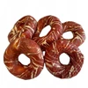 Hau&amp;Miau Pausesnack šunų skanėstas, odinės spurgos, įvyniotos į marmurinę antį, 10-11 cm, 500g