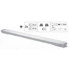 Heda LED šviestuvas hermetiškas su atšvaitu ir LED vamzdeliais 2xT8 18W 120cm IP65 HDL236KOM
