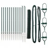 Hexagonal Fence with Post 25 x 1,4 m PVC dengtas plienas Žalia