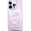 Hello Kitty HKHCP16SL50PPU Apple iPhone 16 6.1″ violetinės spalvos kietas dėklas Liquid Glitter 50TH Annivers