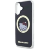 Hello Kitty HKHMP16SHSWKK Apple iPhone 16 6,1″ juodos spalvos kietas dėklas IML Sweet Kitty Magsafe