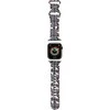 Hello Kitty apyrankė HKAWMSDIESK Apple Watch 38/40/41mm juodos spalvos apyrankė Silicone Heads & Stripes