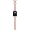 Hello Kitty apyrankė HKAWMSDGPTP Apple Watch 38/40/41mm rožinės spalvos apyrankė Silicone Tags Graffiti