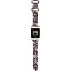 Hello Kitty apyrankė HKAWMSDGPTP Apple Watch 38/40/41mm rožinės spalvos apyrankė Silicone Tags Graffiti