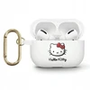 Hello Kitty HKAP23DKHSH AirPods Pro 2 (2022/2023) Dėklas baltos spalvos Silicone 3D Kitty Head