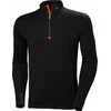 Helly Hansen Lifa Merino Zip Juodas termo marškinėliai
