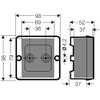 Hensel DE 9340, Polistirenas, Pilkas, 98 mm, 52 mm, 98 mm, 117 g