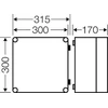 Hensel Box 315 x 300 x 170mm IP65 su vyriais MI 89201 (HPL00160)
