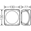 Hensel Jungiamoji dėžutė 130 x 130 x 77 mm IP66/67 juoda KF 0600 B (62000052)