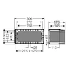 Hensel Korpusas be perkaitimo 300x150x170mm pilkas - K0101