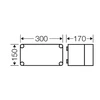 Hensel Korpusas be perkaitimo 300x150x170mm pilkas - K0101