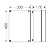 Hensel Korpusas be perkaitimo 300x450x170mm skaidraus dangtelio - K0300