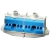 Hensel N terminalo skydelis 80A 2x25mm2 + 8x4 mm2 Cu melsvai pilkos FC N 10 (26001204)