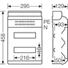 Hensel Modulinė perjungimo pavara 2 x 12 paviršių IP65 kV 9224 Z (6100599)