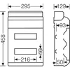 Hensel Modulinė perjungimo pavara 2 x 12 paviršių IP65 kV 8224 (6100627)