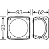 Hensel N / t šakinė dėžutė be terminalų 93 x 93 x 62mm pilka IP66 / 67 KF 0200 H (62000081)