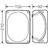 Hensel Rotary Box 210 x 155 x 92 be IP66 terminalų pilka DK 1600 GZ (62000159)
