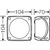 Hensel Skyriaus dėžutė 104 x 104 x 70 mm be IP66 terminalų pilka DK 0400 GZ (62000150)