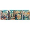 Herlitz Brulion A6/96K Retro City aplankas (5 vnt) EDUKAMP
