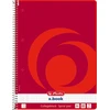 Herlitz Collegeblock A4 80 Bl spalva brzeg lewy
