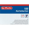 Herlitz Herlitz Karteikarte A7 kariert ws 100St hf eingeschweißt mit