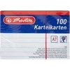 Herlitz Karta indeksowa A7 w linię ws 100St hf su nitką do zrywania - 1150705