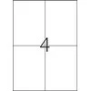 Herma Etiketter TopStick 105x148,5 mm hvid - (100 ark x 4 stk.)
