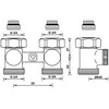 Herz Kaitinimo komplektas 3 / 4x1 / 2 "su dviem mazgais - 1376602