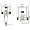 Herz šalto vandens filtras su slėgio reduktoriumi DN 25 2301103