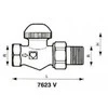 Herz Straight termostatinis vožtuvas TS-98-V 1/2 "- 1762367