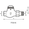 Herz Zawór grzejnikowy termostatyczny prosty TS-E 3/4'' (1 7723 02)