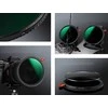 Filtras Hybrydowy 3w1 K&amp;f 82 Mm 82mm Fader Nd2-32 + Cpl + Juodas Diffusion 1/4 /Kf01.2928v2