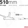 Žemo profilio hidraulinis keltuvas 3000 kg, 75–510 mm, CE, AMIO-04215