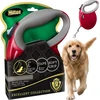 HILTON Smart dog L (30kg) - retractable pavadėlis - burgundy-pilkas - 5 m