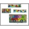 Hipo Puzzle transporto priemonės 11x22cm 6 tipai HPAW01 44195