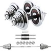 Chromuotų hantelių rinkinys su lagaminu HMS STC50 2x25kg