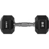 HMS Hex Pro gumuotas hantelis 1 x 10 kg