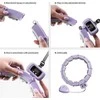 HHM14 HULA HOOP VIOLETINIS MAGNETINIS SU SVORIU + SKAITIKLIS HMS